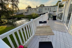 Sunset on the decking- click for photo gallery